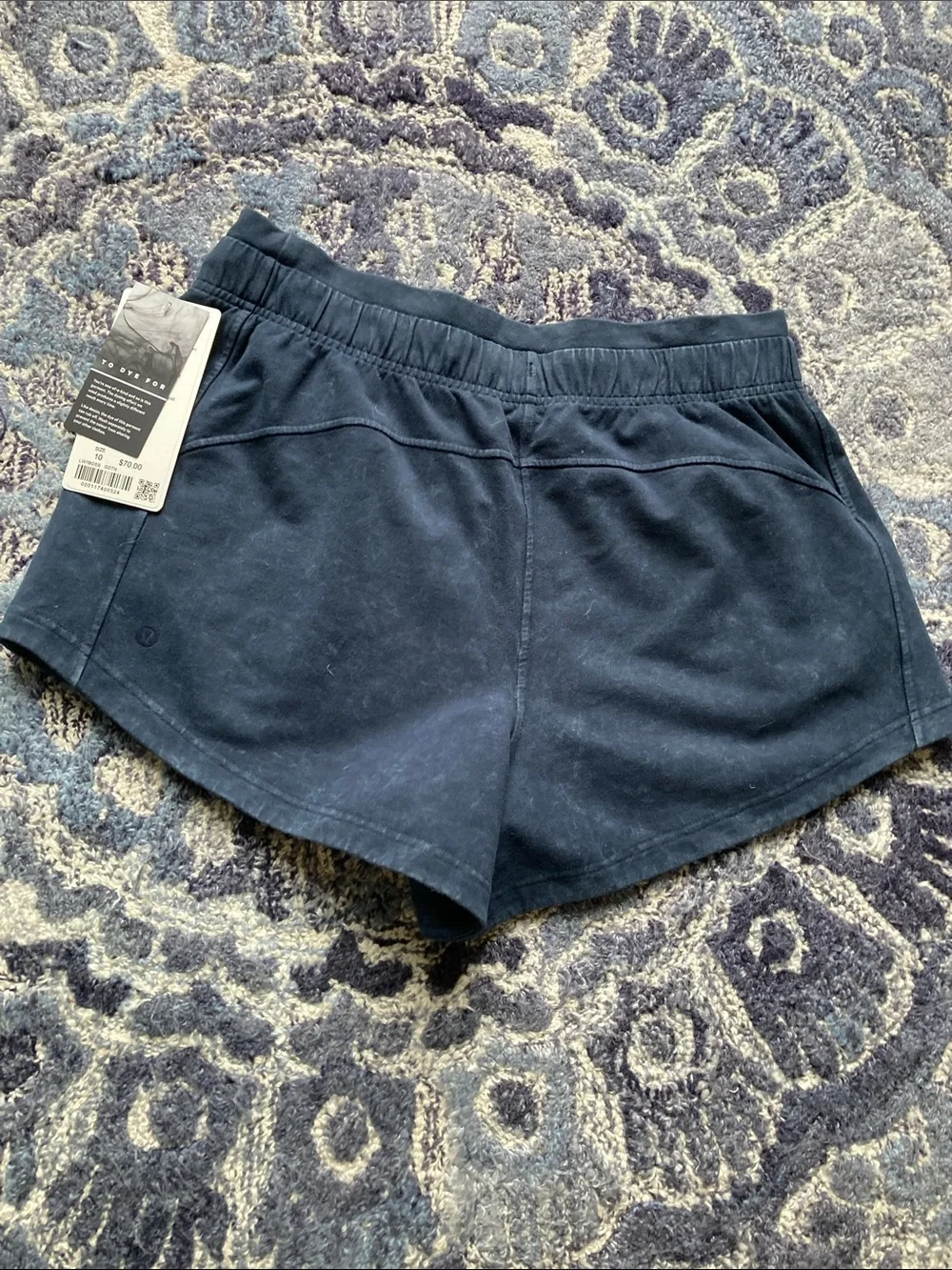 lululemon Inner Glow Mineral Wash Navy Pull-On Athletic Shorts